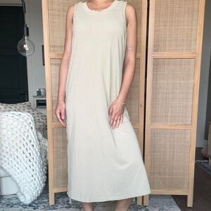 lululemon Tan All Yours Tank Maxi Dress size 6 sleeveless Tank Dress